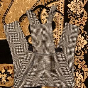NWT ASOS petite houndstooth jumpsuit
